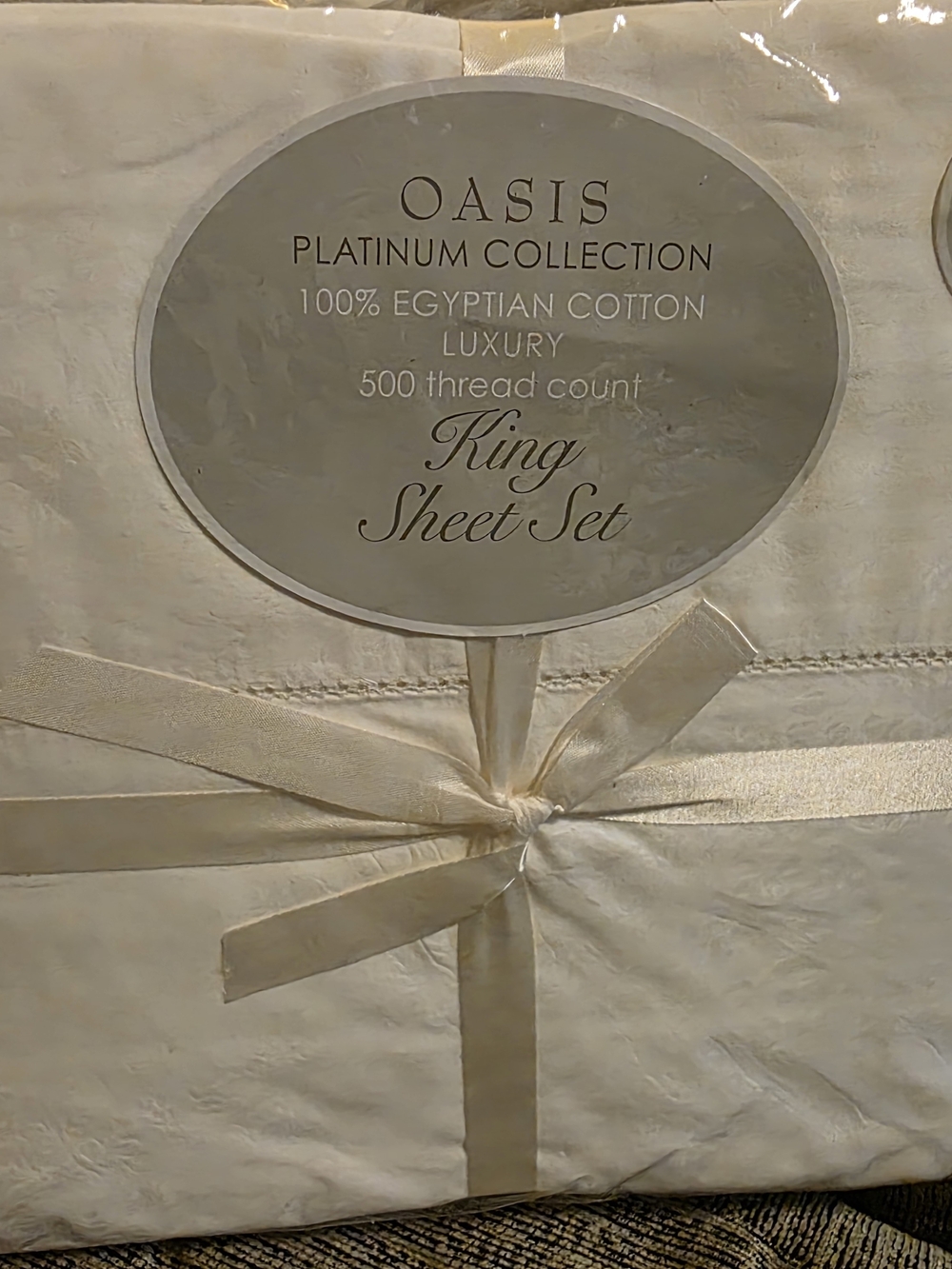 OASIS Platinum Collection | King Sheet Set - Cream